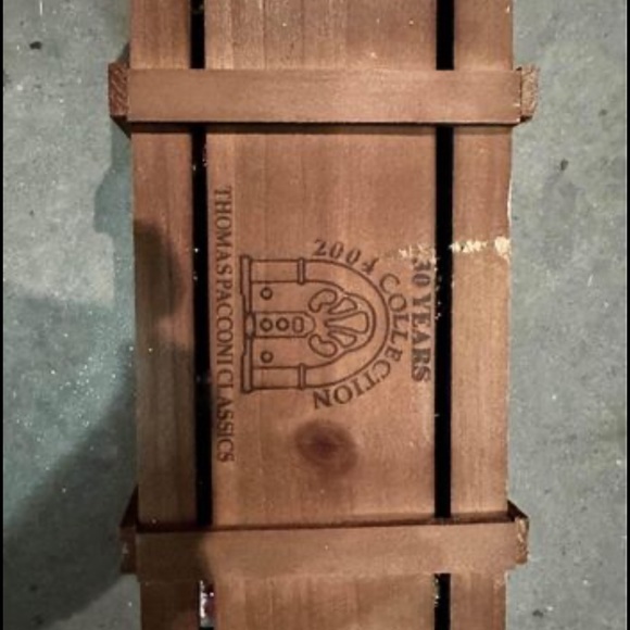 Thomas Pacconi 2004 ornaments collector .  Certificate and wooden collector box. - Picture 2 of 4